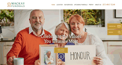 Desktop Screenshot of mackayfunerals.com.au